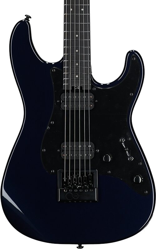 Charvel Pro-Mod Plus So-Cal SC1 HH Electric Guitar (with Gig Bag), Midnight Blue, Body Straight Front