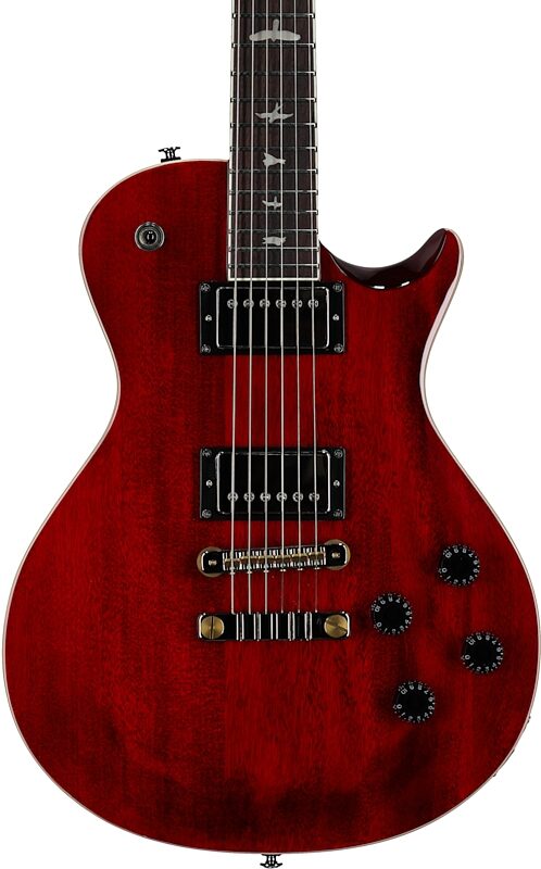 PRS Paul Reed Smith SE McCarty 594 Singlecut Electric Guitar (with Gig Bag), Vintage Cherry, Body Straight Front