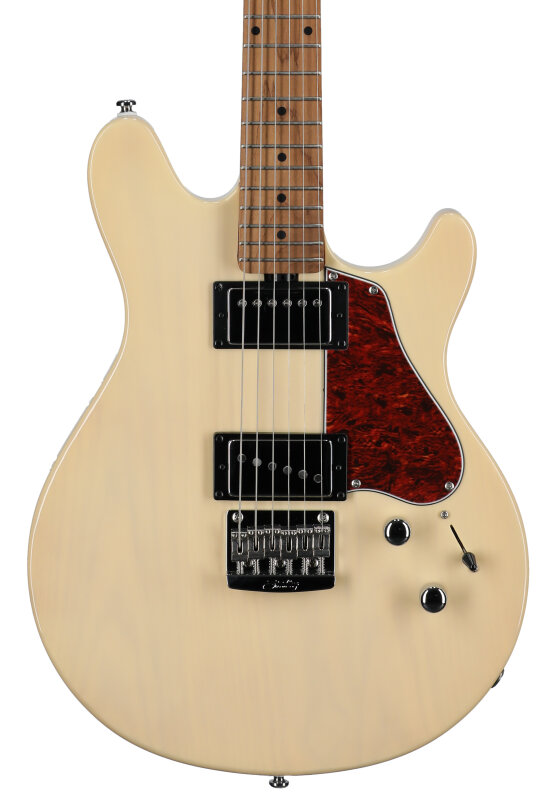 Sterling by Music Man James Valentine JV60 Electric Guitar, Trans Buttermilk, Body Straight Front