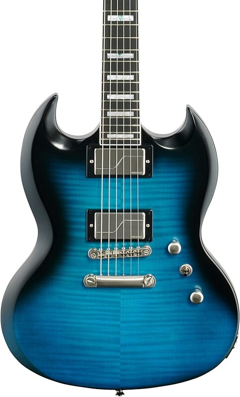 Epiphone SG Prophecy Electric Guitar, Blue Tiger Aged Gloss, Blemished, Body Straight Front