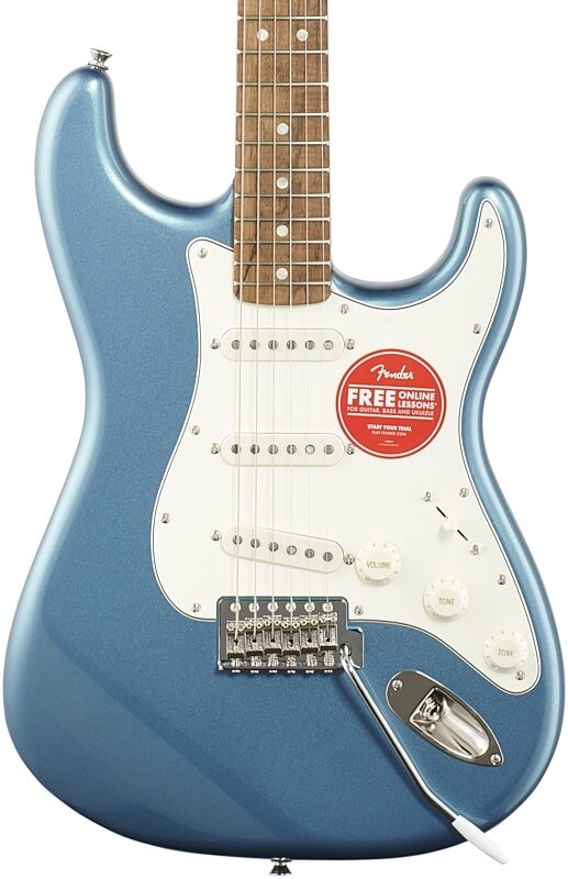 Squier Classic Vibe '60s Stratocaster Electric Guitar, with Laurel Fingerboard, Lake Placid Blue, USED, Blemished, Body Straight Front