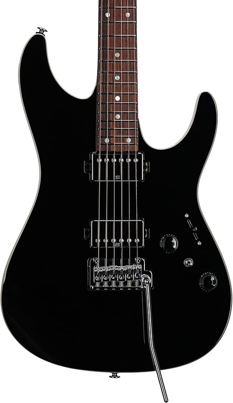 Ibanez Premium AZ42P1 Electric Guitar (with Gig Bag), Black, Body Straight Front