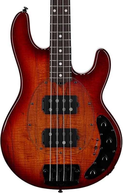 Sterling by Music Man Ray34 HHSM Electric Bass (with Gig Bag), Blood Orange Burst, Body Straight Front