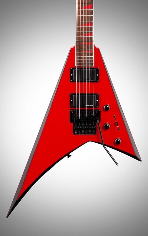 Jackson X Series Rhoads RRX24 Electric Guitar, with Laurel Fingerboard, Red with Black Bevel, Body Straight Front