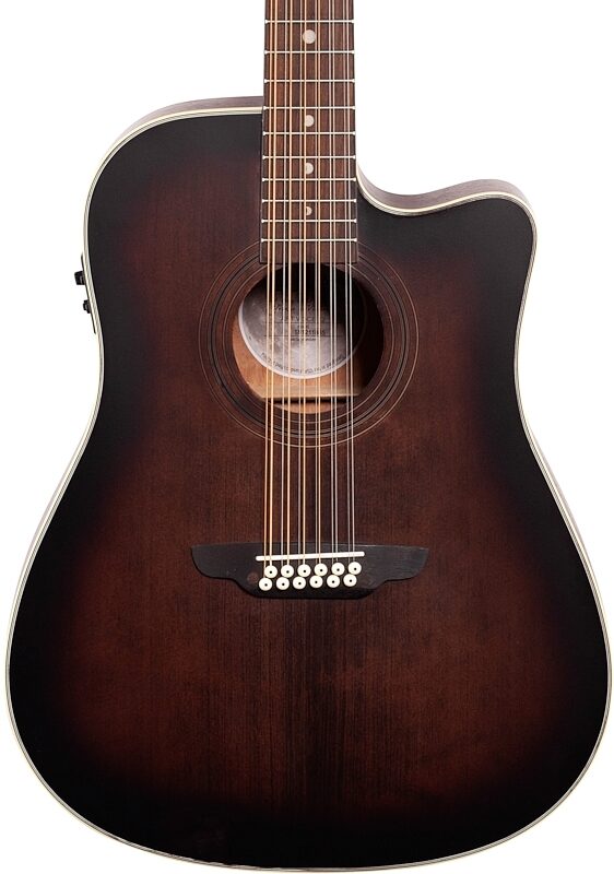 Luna Art Vintage 12 Dreadnought Acoustic-Electric Guitar, 12-String, New, Body Straight Front