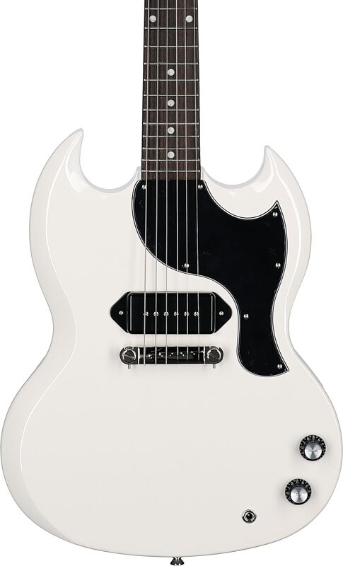 Epiphone Yungblud SG Junior Electric Guitar (with Case), Classic White, Body Straight Front