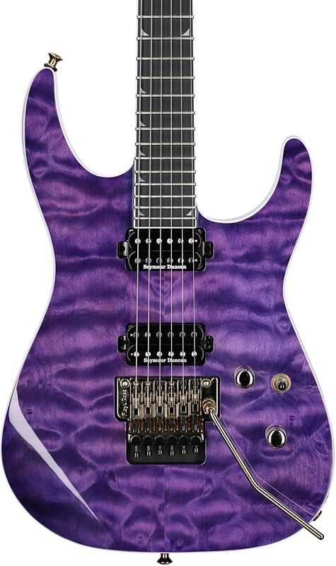 Jackson Pro Soloist SL2Q MAH Electric Guitar, Transparent Purple, Body Straight Front