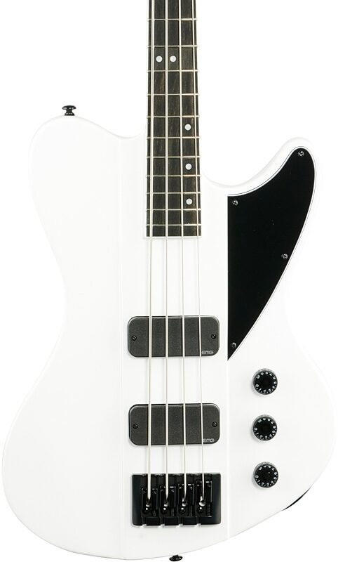 Schecter Ultra Electric Bass, Satin White, Body Straight Front