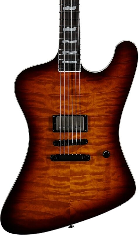 ESP LTD Phoenix 1001 QM Electric Guitar, Tobacco Sunburst, Body Straight Front