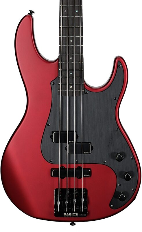 ESP LTD AP-4 Electric Bass, Candy Apple Red Satin, Body Straight Front