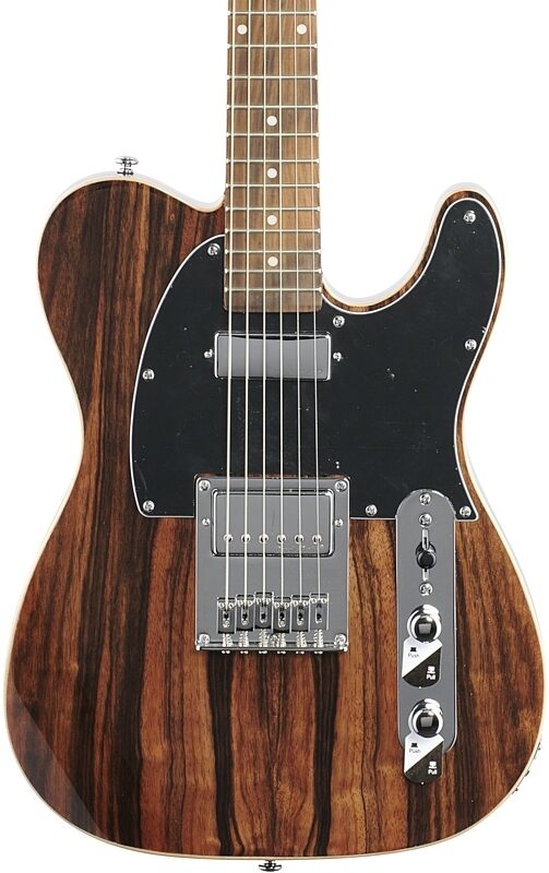 Michael Kelly Custom Collection '55 Electric Guitar, Pau Ferro Fingerboard, Striped Ebony, Body Straight Front