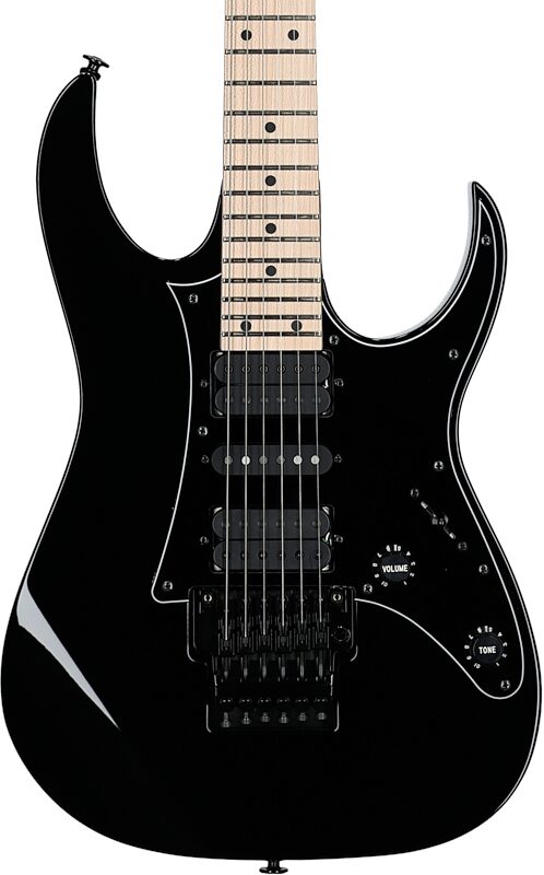 Ibanez RG550 Genesis Electric Guitar, Black, Body Straight Front