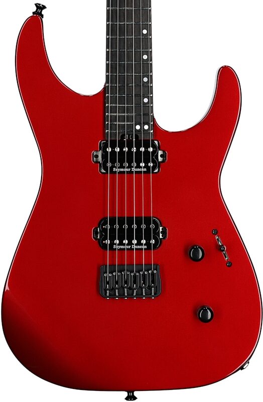 Jackson American Series Virtuoso HT Electric Guitar, (with Case), Red Crystal, Open Box (Very Good), Body Straight Front