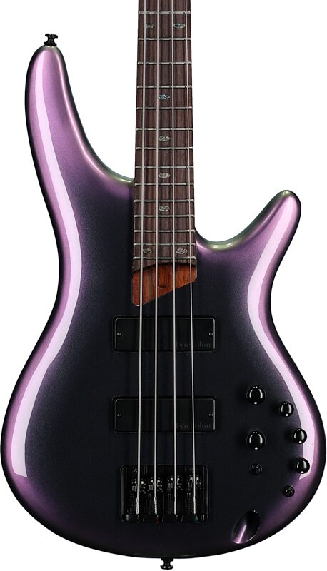 Ibanez SR500E Electric Bass, Black Aurora Burst, Body Straight Front