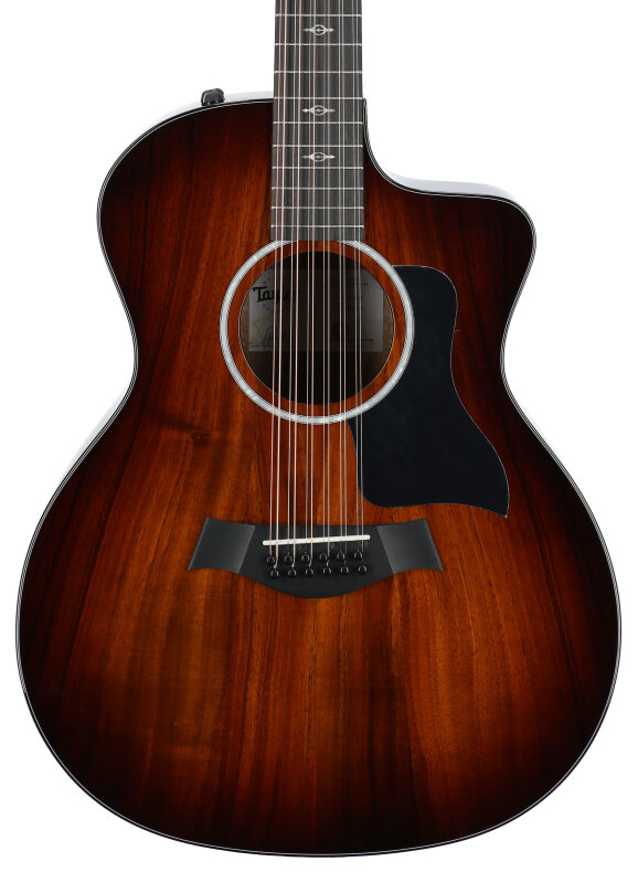 Taylor 264ce-K Deluxe 12-String Grand Auditorium Acoustic-Electric Guitar (with Case), Shaded Edgeburst, Serial #2201254432, Blemished, Body Straight Front