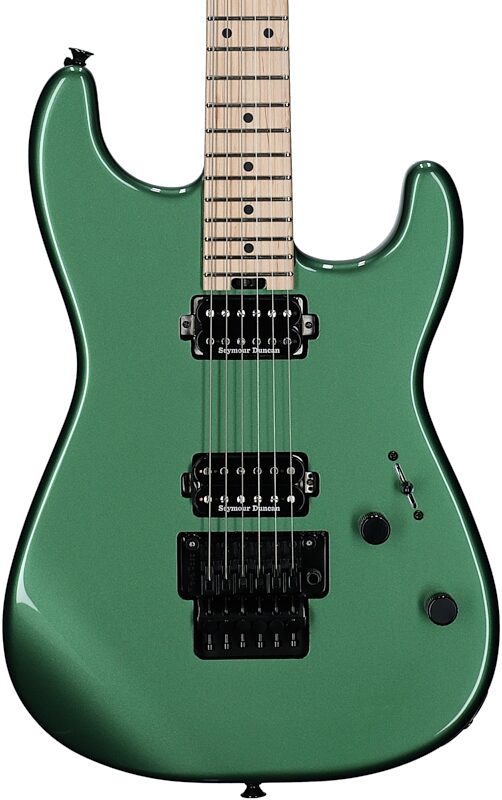 Charvel Pro-Mod SD1 HH FR Electric Guitar, with Maple Fingerboard, Pelham Green, Body Straight Front