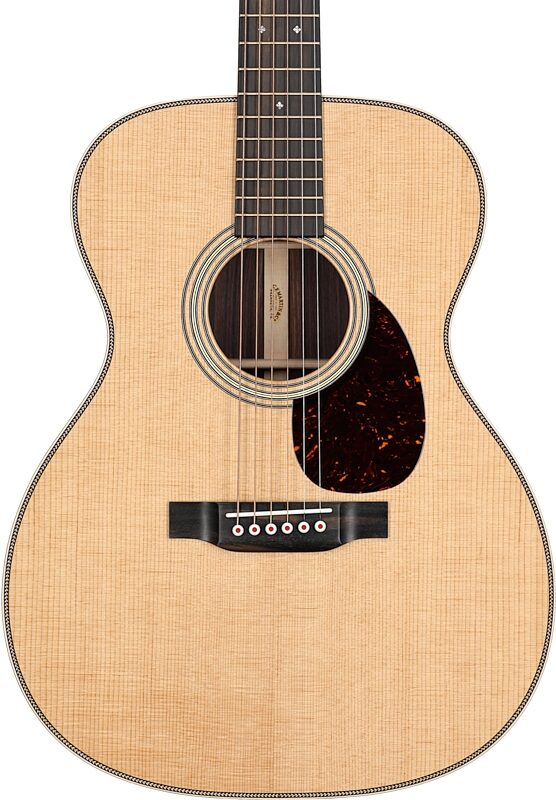 Martin OM-28 Modern Deluxe Orchestra Acoustic Guitar (with Case), Serial #2585454, Blemished, Body Straight Front