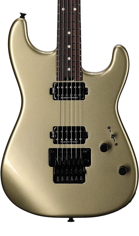 Charvel Pro-Mod Relic San Dimas ST1 HH Electric Guitar (with Gig Bag), Pharaoh Gold, Body Straight Front
