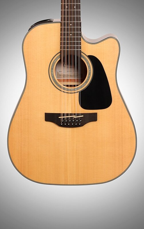 Takamine GD30CE Cutaway Acoustic-Electric Guitar, 12-String, Natural, Body Straight Front