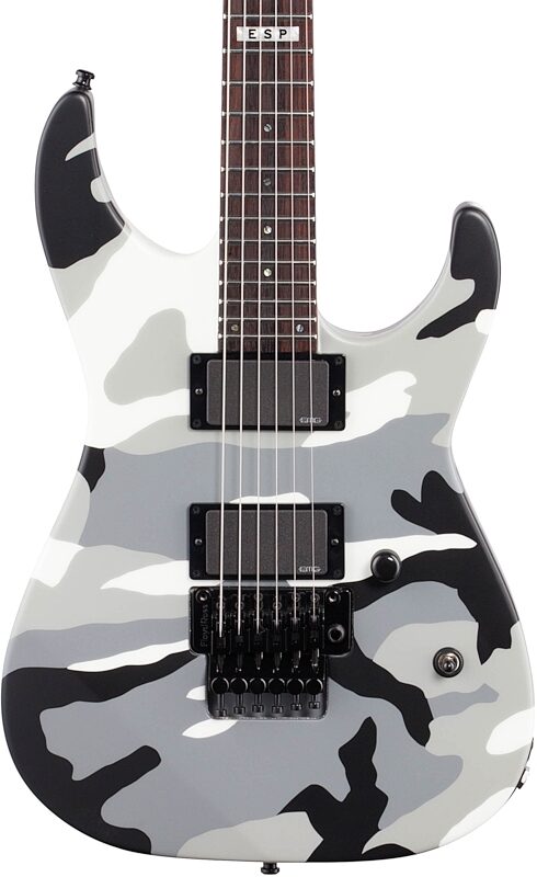 ESP E-II MIINT Electric Guitar (with Case), Urban Camo, Body Straight Front