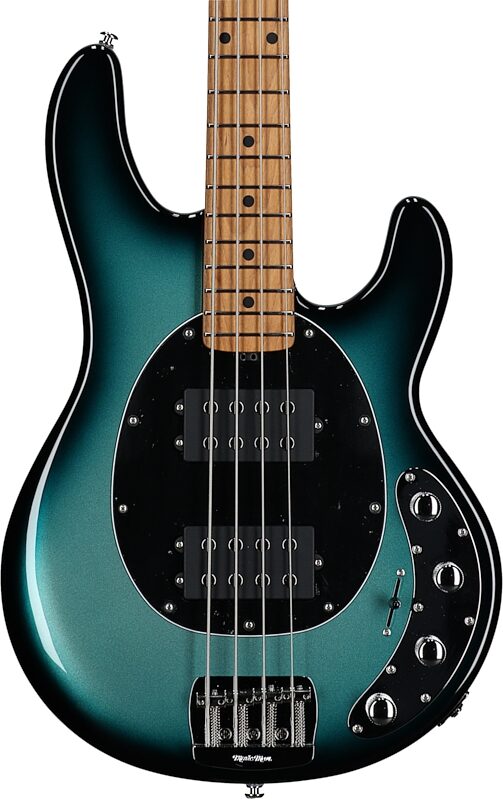Ernie Ball Music Man StingRay Special HH Electric Bass (with Case), Frost Green Pearl, Body Straight Front