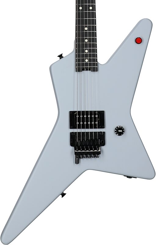 EVH Eddie Van Halen Star Limited Edition Electric Guitar (with Gig Bag), Primer Gray, Body Straight Front