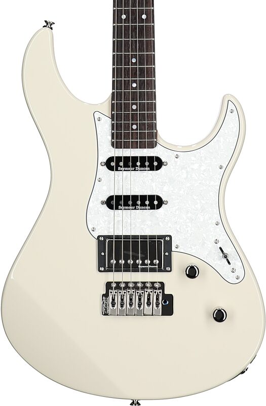Yamaha 612VIIX Pacifica Electric Guitar, Vintage White, Body Straight Front