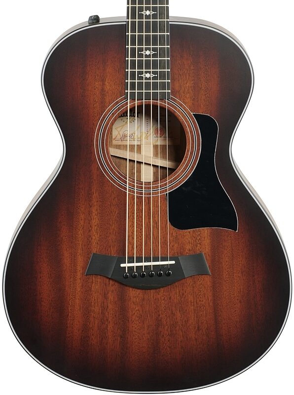 Taylor 322e 12-Fret Grand Concert Acoustic-Electric Guitar, Shaded Edge Burst, Body Straight Front