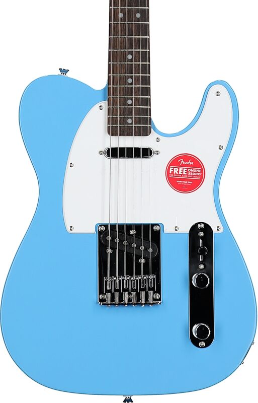 Squier Sonic Telecaster Electric Guitar, with Laurel Fingerboard, California Blue, Body Straight Front