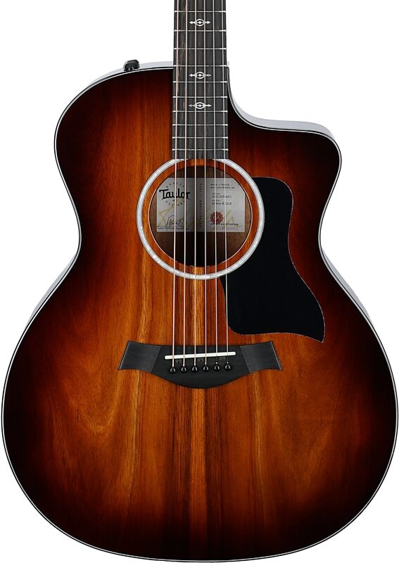 Taylor 224ce-K DLX Grand Auditorium Acoustic-Electric Guitar (with Case), New, Body Straight Front