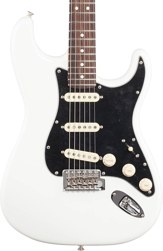 Fender American Performer Stratocaster Electric Guitar, Rosewood Fingerboard (with Gig Bag), Arctic White, Body Straight Front