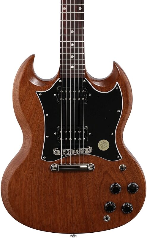 Gibson SG Tribute Electric Guitar (with Soft Case), Natural Walnut, Body Straight Front