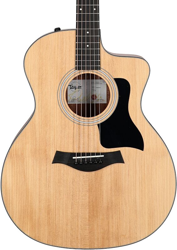 Taylor 114ce Grand Auditorium Acoustic-Electric Guitar (with Gig Bag), New, Body Straight Front