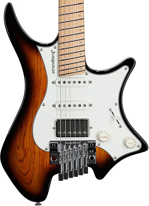 Strandberg Boden Classic NX 6 Tremolo Electric Guitar (with Gig Bag), Tobacco Sunburst, Body Straight Front