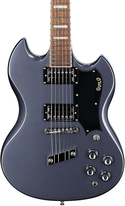 Guild Polara Deluxe Electric Guitar, Canyon Dusk, Body Straight Front