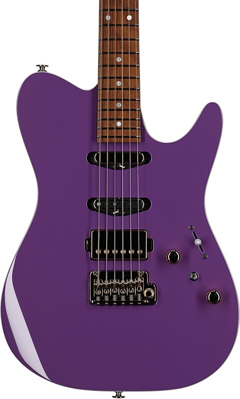 Ibanez LB1 Lari Basilio Electric Guitar (with Case), Violet, Body Straight Front