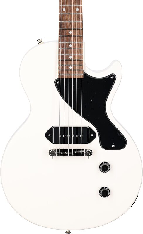 Epiphone Billie Joe Armstrong Les Paul Junior Electric Guitar (with Case), White, Body Straight Front