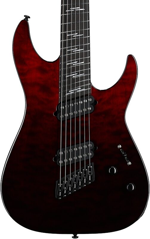 Schecter Reaper 7 Elite Multiscale Electric Guitar, 7-String, Blood Burst, Body Straight Front