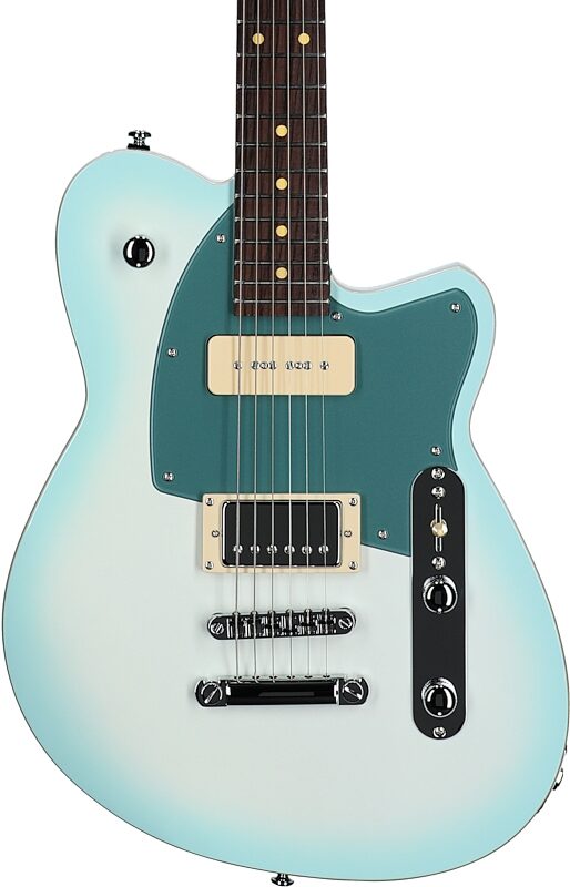 Reverend Double Agent OG Electric Guitar, Chronic Blue Burst, Rosewood Fretboard, Body Straight Front