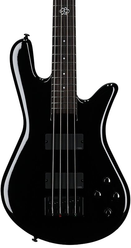 Spector NS Ethos HP 4-String Bass Guitar (with Bag), Black Gloss, Body Straight Front