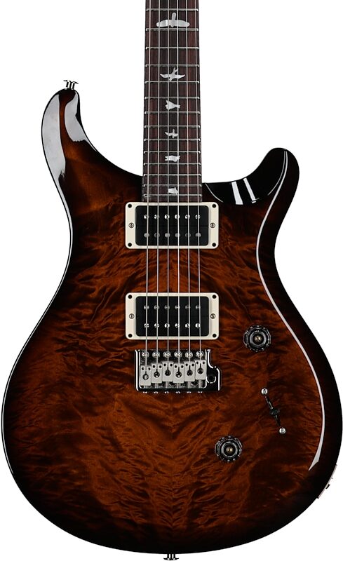 Paul Reed Smith PRS S2 Custom 24 10th Anniversary Limited Edition Electric Guitar (with Gig Bag), Black Amber, Body Straight Front