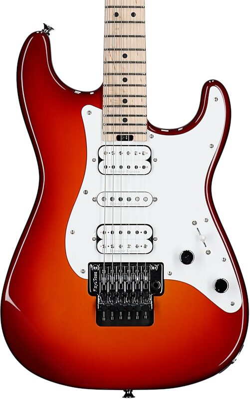 Charvel Pro-Mod SoCal Style 1 SC3 HSH FR Electric Guitar, Cherry Kiss Burst, Body Straight Front