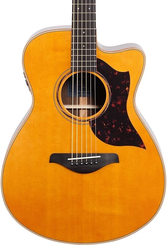 Yamaha AC3R ARE Acoustic-Electric Guitar (with Gig Bag), Vintage Natural, Body Straight Front