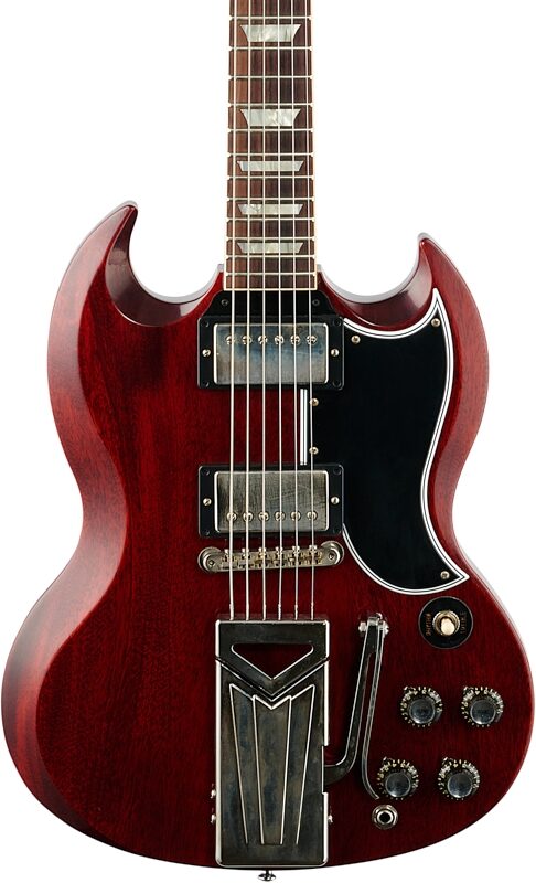 Gibson Custom 60th Anniversary Les Paul SG Standard VOS Electric Guitar (with Case), Cherry Red, Body Straight Front