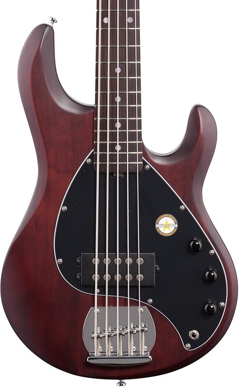 Sterling by Music Man StingRay 5 Electric Bass, 5-String, Walnut Satin, Blemished, Body Straight Front