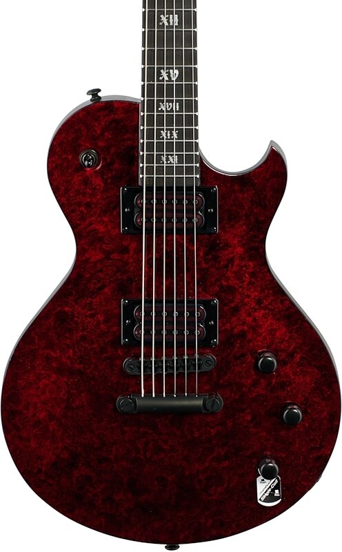 Schecter Solo II Apocalypse Electric Guitar, Red Reign, Stop Tail Bridge, Body Straight Front