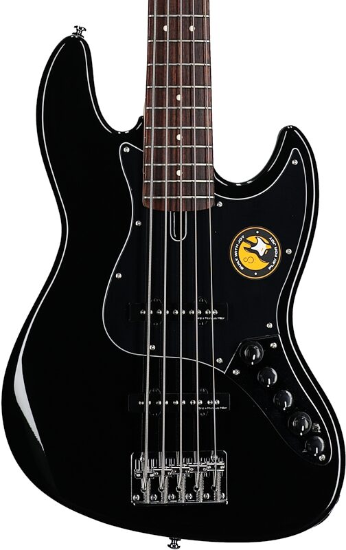 Sire Marcus Miller V3 Electric Bass, 5-String, Black, Body Straight Front