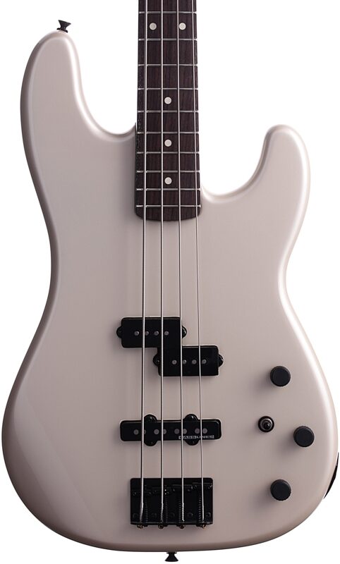 Fender Duff McKagan Precision Electric Bass with Gig Bag, Pearl White, Body Straight Front