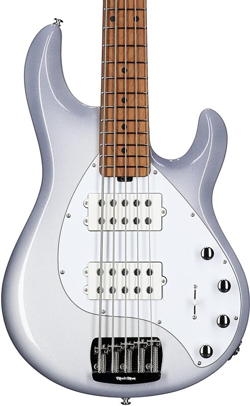 Ernie Ball Music Man StingRay 5 Special HH Electric Bass (with Case), Snowy Night, Body Straight Front