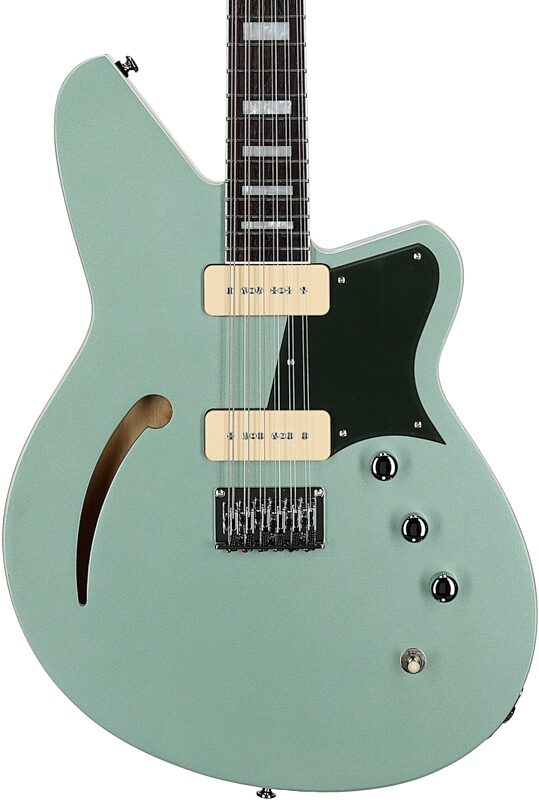 Reverend Airwave Electric Guitar, 12-String, Metallic Alpine, Body Straight Front
